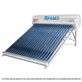 Calentador de agua 100lts de panel solar para 3 baños foset